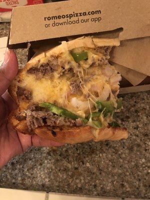 Steak and cheese sub