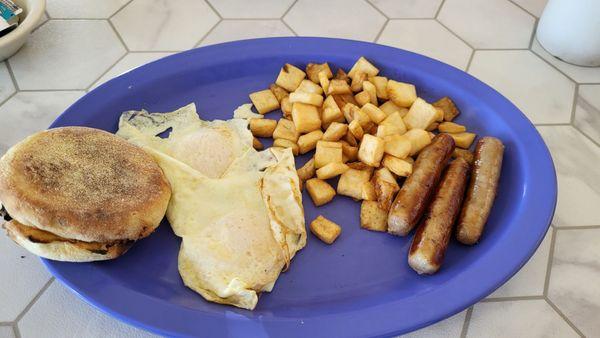 2 over medium country breakfast.