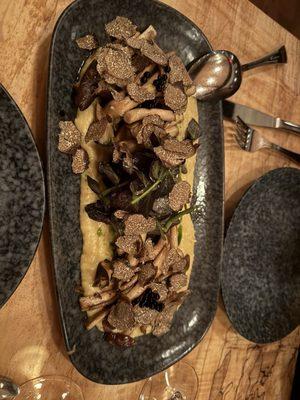 Pippin mushrooms with added Black Truffles