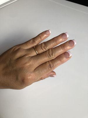 White tips nail