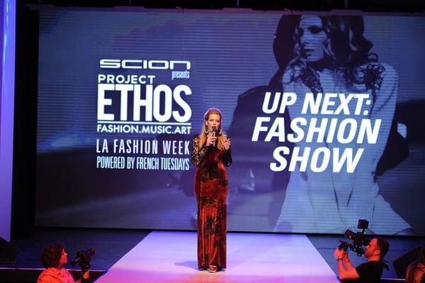 Makeup by Haley Fite on Kristian Weathers host of LA Fashion Week Project Ethos