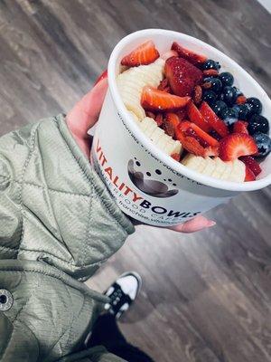 Vitality Bowl + blueberries