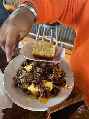 Bowl of goodness with brisket