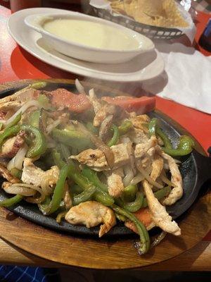 Chicken fajitas