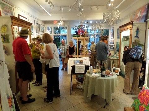 First Friday event in our gallery. They always serve refreshments and an assortment of fabulous art!