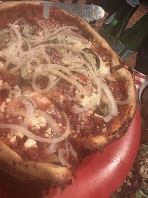 Create Your Own deep dish was great