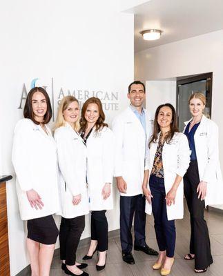 (L to R) Lisette Arvizu RN, Erin Call PA-C, Renee Sheinin MD, Ilya Reyter MD, Jaclyn Agopian PA-C, Eva De La Motte PA-C