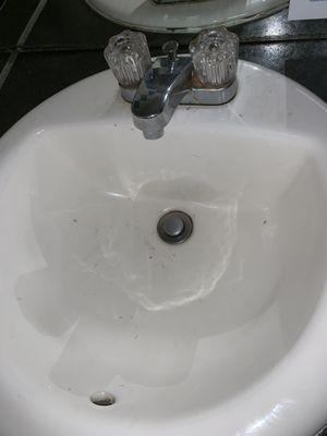 The sink in the women's restroom.