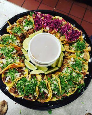 Party tray Tacos