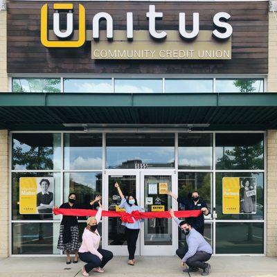 Masks on and ready to reopen! Stop by our branch lobby and be greeted at a social distance.