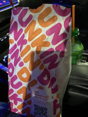 Dunkin bag