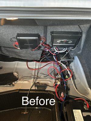 Amps mounted behind seats (Swap Shop)