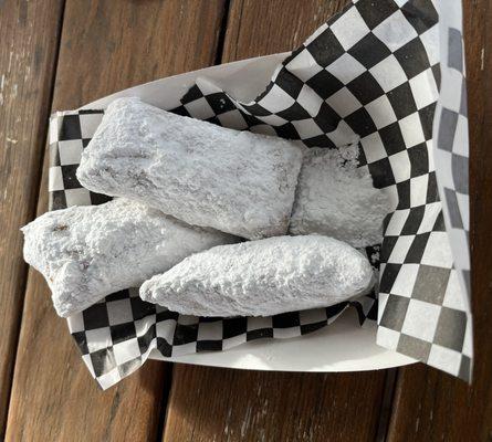 Beignets!! Bigger than the one I have at Nola