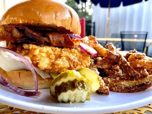 Crispy Chicken BLT, Parmesan Fries