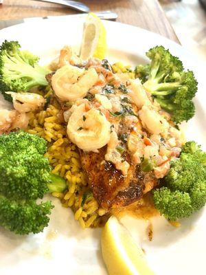 Mahi Mahi with shrimp