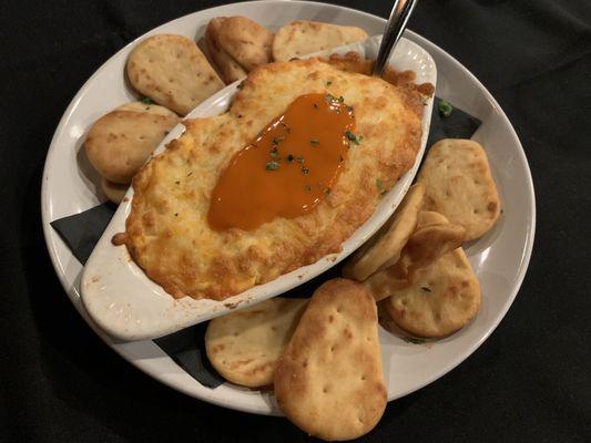 Buffalo Chicken and Spinach Dip