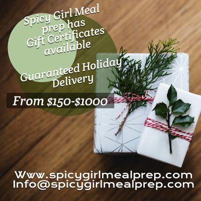 Order online @ www.spicygirlmealprep.com