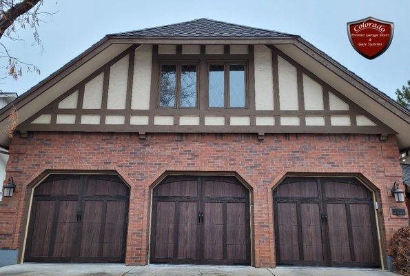 Wooden garage doors