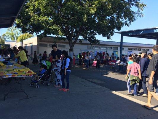 Early during Eaton's International Night.