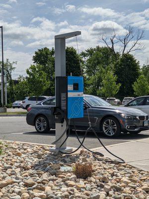 ChargePoint EV charging station at the New Country BMW dealership