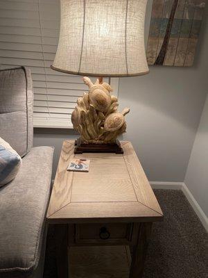 This is the end table and lamp purchased!