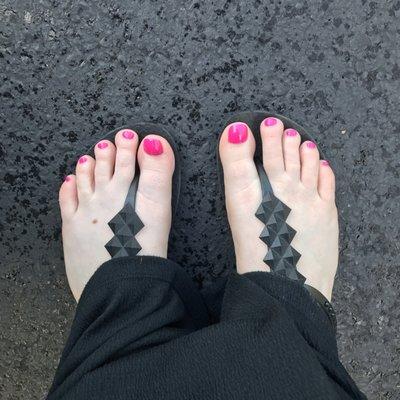 Pedicure ft. Pink Flamingo by OPI