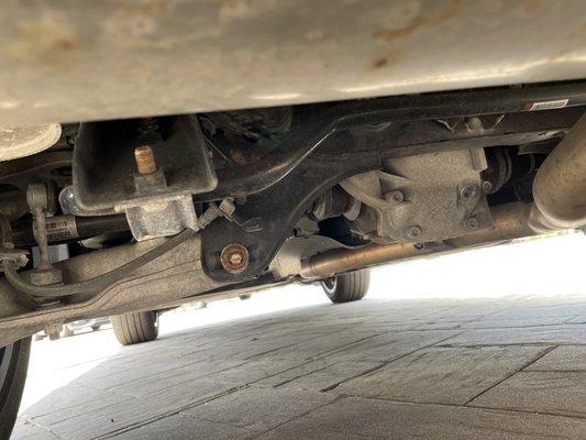 Very apparent rust on the majority of the bottom of the vehicle. Be sure to get a pre-by inspection.