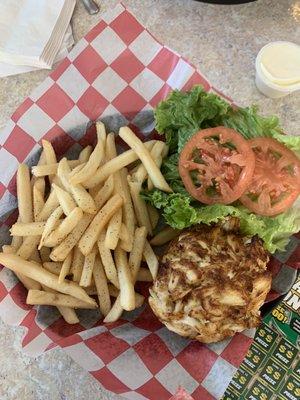 crab cake sandwich