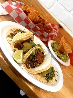 8.oz Guacamole $8.95 4 stake tacos  $6.99