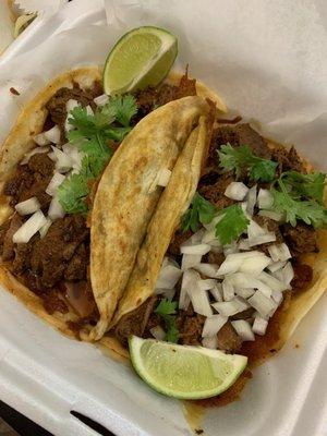 Birria dipping tacos! Huge!