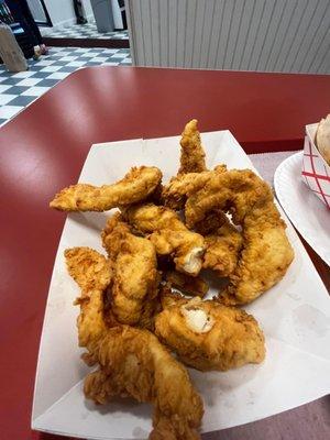 Hand breaded chicken fingers