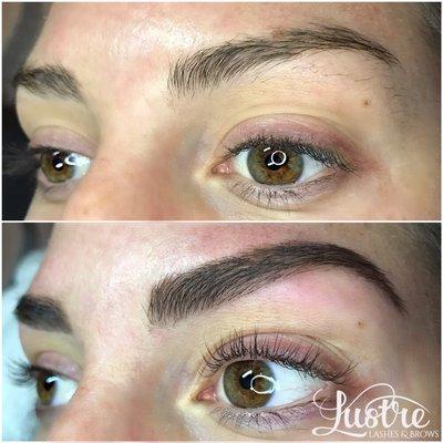 3D Brow Building and lash lift