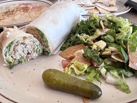 Chicken Gyro with Fattoush Salad