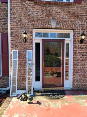 Door sidelite replaced in Lithonia, GA