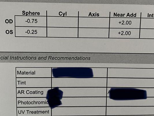 Perle Vision eye exam after 2 lasik procedures within 6 months.