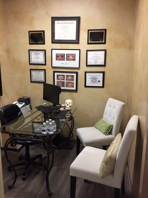 Our private consultation room.