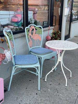 Cute outside seating