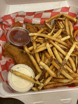 Chicken Fingers with fries