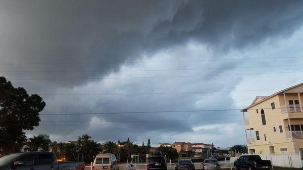 Clouds rolling in