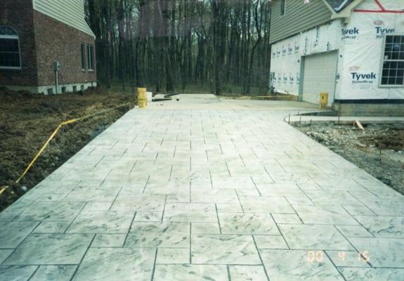 driveway - stamped concrete