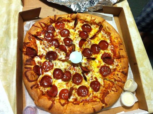 Large pepperoni pizza!