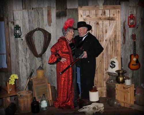 55 Years and still flirting with his wife! Dressing up and p[laying make believe is fun for every age! TNT Old Time Photo