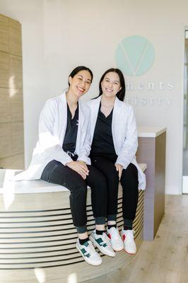 Drs. Tiffany and Trisha Vo: sisters & general dentists who are passionate about helping patients achieve the smiles of their dreams!