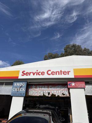 Front of the Smog check Place