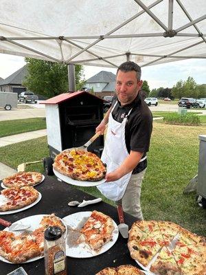 Wood fire pizza!  Luigi & Pedro