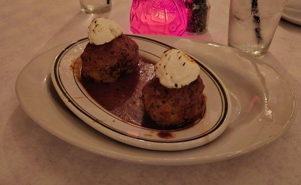 Baked Meatballs with ricotta