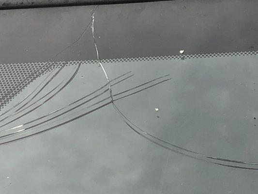 My windshield after Take 5