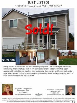 SOLD! Over asking.  Call me today if you're interested in buying or selling.  253-533-8516