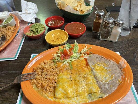 Christmas enchiladas