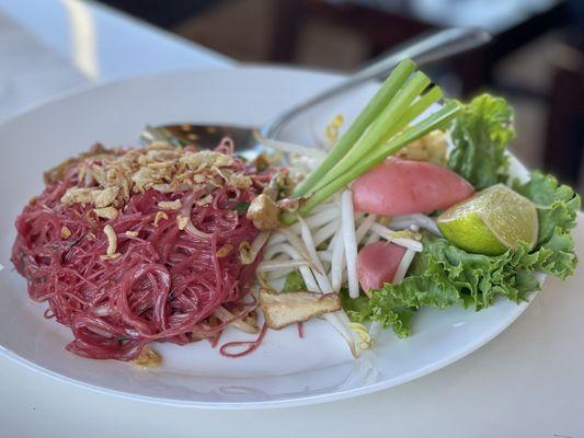 Beet Dyed Noodles